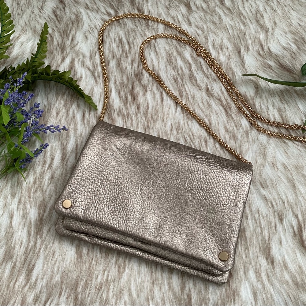 Kimchi Blue Rose Gold Metalic Crossbody Bag
